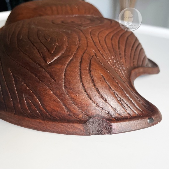 Mid Century Sequoia Ware 748 USA Pottery Divided Dish Serveware Lava Glaze 60s - Picture 9 of 10